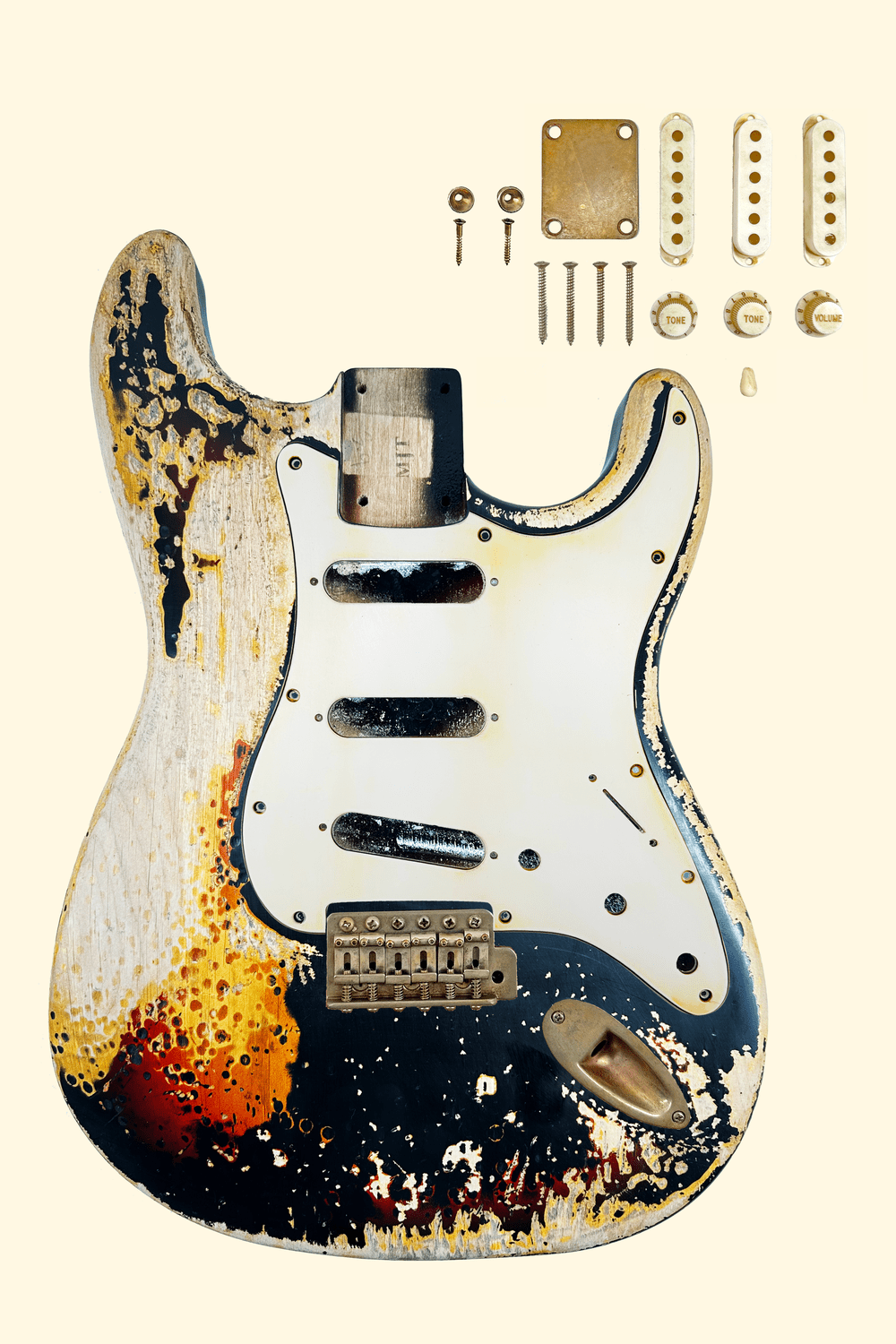 Black over 3 Tone Sunburst VTS Body | Alder 3lbs 9ozAlder — MJT